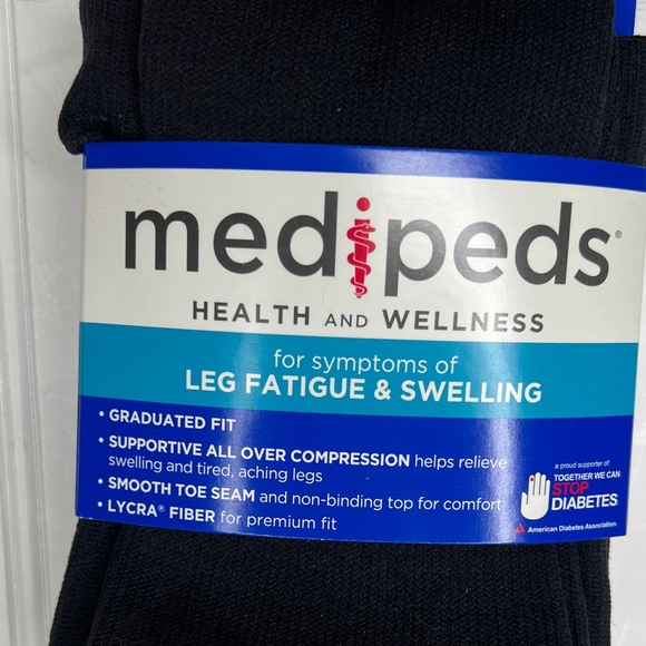 Black Compression Casual Socks for Men 2 Pack New - Picture 4 of 9